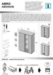 Forte ABRO ABXV521B Notice De Montage