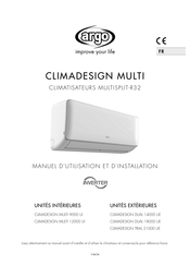 Argo CLIMADESIGN MULTI 9000 UI Manuel D'utilisation Et D'installation