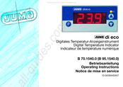 JUMO B 701540.0 Notice De Mise En Service