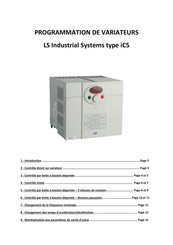 LS Industrial Systems iC5 Mode D'emploi