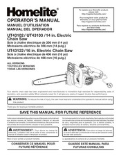 Homelite UT43102 Manuel D'utilisation