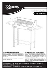 Outsunny 846-075V00 Instructions D'assemblage