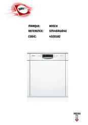 Bosch SMI46AW04E Mode D'emploi