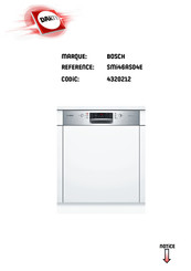 Bosch SMI46AS04E Mode D'emploi