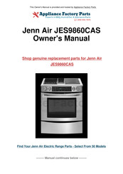 Jenn-Air JES9860CAS Instructions D'installation Et Guide D'utilisation Et D'entretien