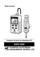 Kyoritsu Electrical Instruments Works KEW2500 Mode D'emploi