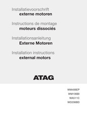 Atag WM106BI Instructions De Montage