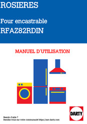 Rosieres RFAZ82RDIN Notice D'emploi Et D'installation