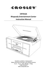 Crosley CR7016A Manuel D'instructions