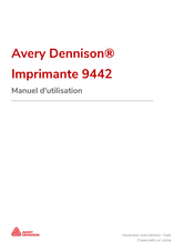 Avery Dennison 9442 Manuel D'utilisation