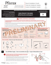 Pfister Tenet LG16-TNT Guide D'installation Rapide