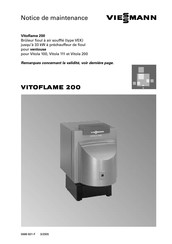 Viessmann VITOFLAME 200 Notice De Maintenance