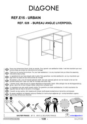 Diagone URBAIN E15 028 Instructions De Montage