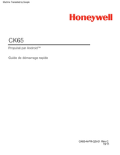 Honeywell CK65L0N Guide De Démarrage Rapide