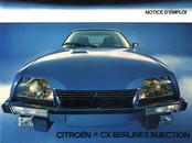 CITROEN CX Notice D'emploi