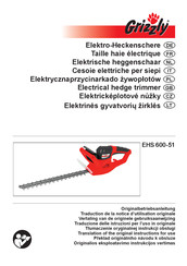 Grizzly EHS 600-51 Notice D'utilisation