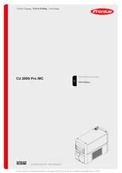 Fronius CU 2000i Pro /MC Instructions De Service