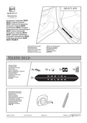 Seat 6JA.071.691 Notice De Montage