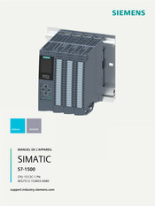 Siemens CPU 1512C-1 PN Manuel