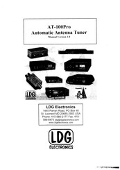 LDG Electronics AT-100Pro Mode D'emploi