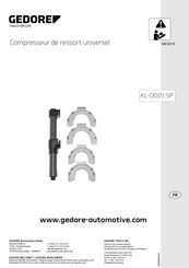 Gedore KL-0015 SP Manuel D'utilisation