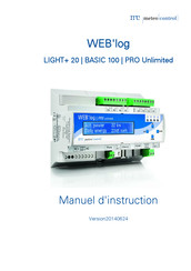 Meteo Control WEB'log PRO Unlimited Manuel D'instructions