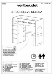 VERTBAUDET SELENA SEL-LITSUR-22 Instructions De Montage