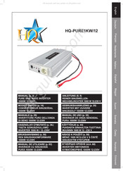 HQ PURE1KW-12 Mode D'emploi