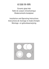 AEG 61300 M-MN Instructions De Montage Et Mode D'emploi