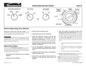 Kenmore C48112 Instructions De Fonctionnement