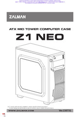 ZALMAN Z1 NEO Mode D'emploi