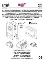 Urmet 1722/95 Manuel D'installation