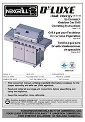 Nexgrill 730-0896CP Instructions D'opération