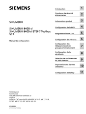 Siemens SINUMERIK 840D sl STEP 7 Toolbox V17 Manuel De Configuration