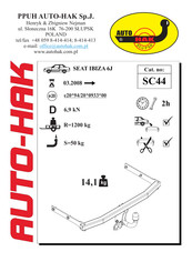 AUTO-HAK SC44 Mode D'emploi