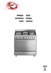 Smeg GM90W Mode D'emploi