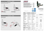 Omer PL 65 SJ Manuel D'utilisation, Entretien Et Pièces De Rechange