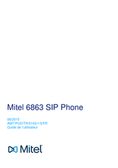 Mitel 6863 Guide De L'utilisateur