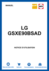 LG GSXE90BSAD Manuel Du Propriétaire