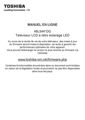 Toshiba 48L544 DG Serie Manuel En Ligne