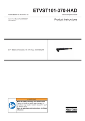 Atlas Copco 8433208255 Instructions Produit