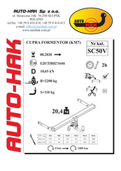 AUTO-HAK SC50V Mode D'emploi