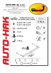 AUTO-HAK C52A Instructions De Montage