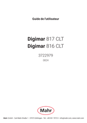 Mahr Digimar 817 CLT Guide De L'utilisateur