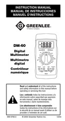 Greenlee DM-60 Manuel D'instructions