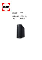 Acer Aspire XC-703-006 Manuel D'utilisation