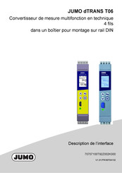 JUMO dTRANS T06 Mode D'emploi