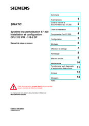 Siemens CPU 315-2 DP Manuel De Mise En Oeuvre