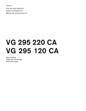 Gaggenau VG 295 120 CA Notice D'utilisation