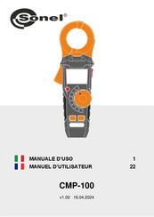 Sonel CMP-100 Manuel De L'utilisateur